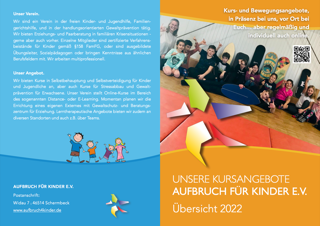 Flyer 2022 Aufbruch für Kinder