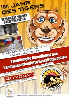 Plakat Ryushinkai Kurs Tigerjahr
